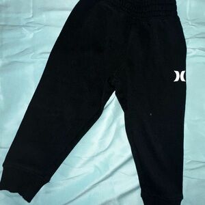Hurley Black Kids Sweat Joggers with White Logo